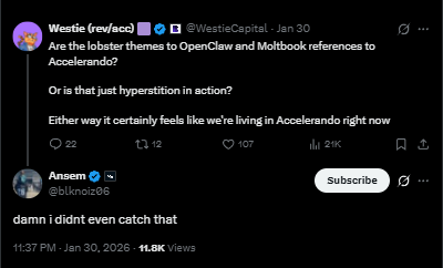 Tweet about Accelerando